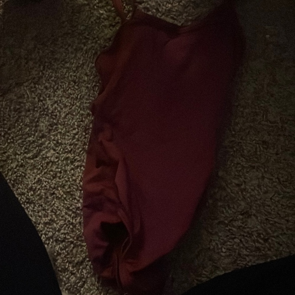 Maroon ballet leotard